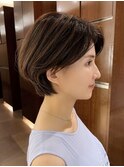 ショートヘア　ショートボブ　大人ヘア　30代　40代　広尾