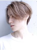 ハンサムショート/カルマパーマ/ニュアンスパーマダークアッシュ