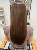 夜でも光り輝くアイロンストリートメント×冬カラー