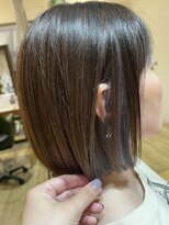 チルアウト 塚口本町店(chill out)&nbsp;ぱつっとボブ×イヤリングカラー/30代/40代/50代