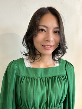 ムード マグ レーベル 南松本(MOOD Mag Label) 大人美人アッシュオリーブショコラアッシュ韓国風巻きモテ髪