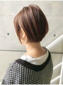 くびれショート/小顔ショート/ナチュラルカラー/新小岩