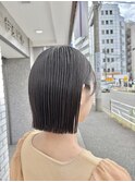20代/30代/ワンレン/切りっぱなしボブ/黒髪
