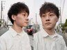 メンズカット＋カラー ￥10500