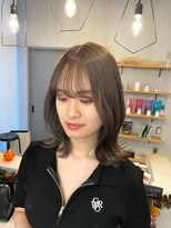 シェル 津山の手店(shel)&nbsp;10代20代ブリーチカラーグレージュ透明感