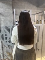 ノス 表参道(NOOS)&nbsp;髪質改善ストレート/髪質改善/ミネコラ/ダークブラウン/艶カラー