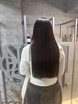 ノス 表参道(NOOS) 髪質改善ストレート/髪質改善/ミネコラ/ダークブラウン/艶カラー