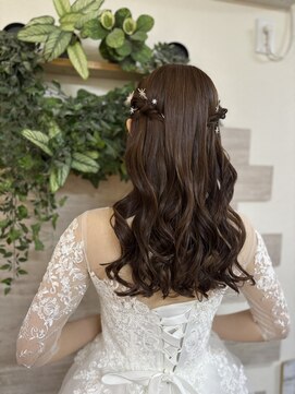 ロカット サロン(Roquat Salon) ブライダル撮影ヘアセット/ハーフツイン/立川/立川/TOKIO