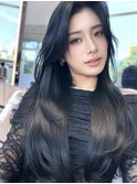 【MINX】顔まわり似合わせカット＋暗めカラーロング_銀座