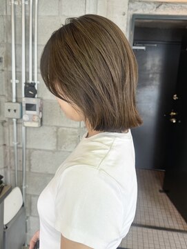 ダコタリッカ(dakota Rikka) アディクシーカラーで作るオリーブベージュ/髪質改善カラー