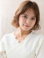 カバーヘアアンドスパ ブリス 浦和(COVER HAIR&SPA bliss)&nbsp;ミルクティーアッシュゆるふわ大人ボブパーマA4浦和20代30代40代