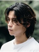 原宿ルーズパーマシャドウパーマメンズセンターパートメンズヘア