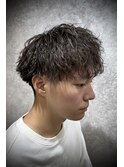 MEN’S HAIR/波巻きツイストスパイラル/リバースセンターパート