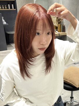 ラミエバイメルト 下北沢(lamie by melt) 花田レイヤーカットロング20代30代ハッシュカット下北沢韓国前髪