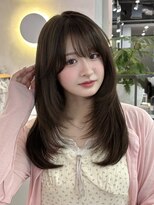 ファルベ(Farbe)&nbsp;ミルクティーブロンド/デジタルパーマ/ワンホンレイヤー
