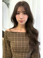 ランズ アネックス 梅田(LANDS ANNEX)&nbsp;前髪ありベージュブラウンレイヤーカット 【大阪 梅田】