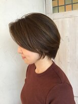 エヴァーグリーン(ever green)&nbsp;大人くびれショートボブ顔周りレイヤー30代40代50代