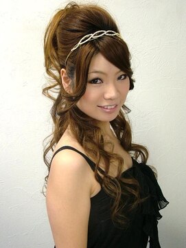 ヘアーセットサロン ピンキー(Hairset Salon Pinky) Pinky♪　モテ★カワ　ハーフアップ