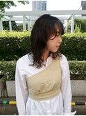 ゆるウェーブ_毛先パーマ ことりベージュ