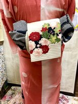 ヘアセットアップス(UP's) (^-^)とっても可愛くて落ち着いた帯♪『浴衣着付け+ヘアセット』