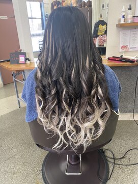 ヘアーステージブルーム(HAIR STAGE BLOOM) 編み込みエクステグラデーション