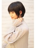 耳掛け×大人可愛いショートヘアー