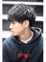 クーエフー(coo et fuu)&nbsp;ソフトツーブロックの王道爽やかマッシュ　黒髪　オシャレ感