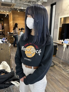 ハグ 横浜(HUG) ブルーパープル＊透明感ブラック