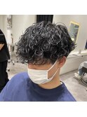 【メンズ人気No.1】ツイストスパイラルパーマ×刈り上げマッシュ