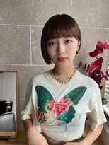 サンド 鹿児島中央(sand)&nbsp;黒髪/グレーベージュ/レイヤーロング/前髪パーマ[鹿児島駅]