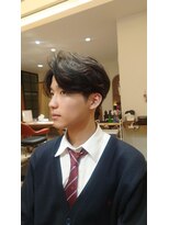 ブロッサム 保谷(Blossom) 韓国マッシュセンターパートダウンパーマニュアンスパーマ