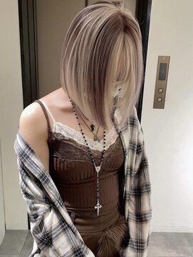 ペレ 梅田(PELE) 前髪/アンブレラカラー/こなれミディ/イメチェン/ウェーブパーマ