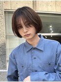 ■メンズボブ/ダークアッシュ/ニュアンスパーマ／メンズウルフ
