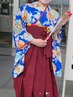 袴着付け&ヘアセット　￥7000