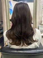 シーラ 光の森(Sea-La) 透明感カラー オリーブグレージュ 美髪 くびれ巻き 韓国ヘア