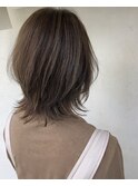 極薄ホイル白髪ぼかしハイライトカラー|堺市初芝白髪特化美容室