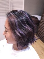 ヘアサロン アティリー(Hair Salon Attirer)&nbsp;西梅田/ボブ/グレーベージュ/白髪ぼかし/ハイライト/ベージュ