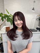 グランツ(hair design Granz) レッドカラー×レイヤーカット