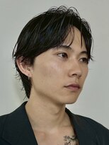 ノイ(noi)&nbsp;センターパートニュアンスパーマ刈り上げツーブロックメンズヘア