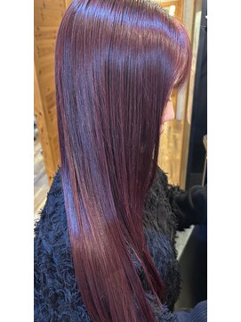 キリン (HAIR DESIGN Kirin) バーガンディカラー