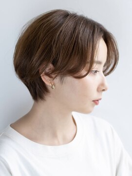 柔らかブラウン×大人ショート