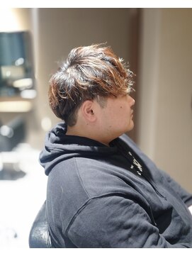 ルセット(Ruset) メンズツーブロック×デザインパーマ