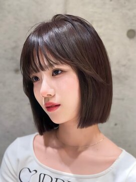 ロンドブルーム 天神大名店(Lond Bloom) イメチェンショート外ハネボブ美髪似合わせカットダークアッシュ