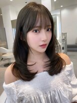 Hue表参道【レイヤーカット/カラー/髪質改善トリートメント/ボブ/顔周り/前髪カット】 ミディアムレイヤー/顔周りレイヤー/レイヤーカット/前髪/ボブ