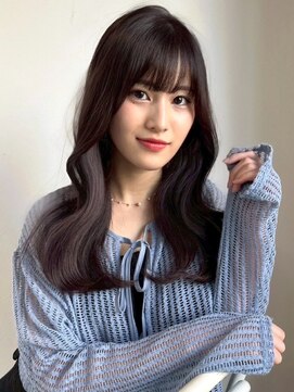 アモレット(amoretto) 韓国ヘア 透明感カラー アッシュブラウン 顔周りレイヤー