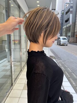ロンドブルーム 天神大名店(Lond Bloom) イメチェンショート外ハネボブ美髪似合わせカットダークアッシュ