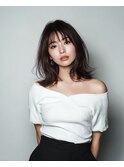 韓国トレンドくびれボブ×艶感暗髪