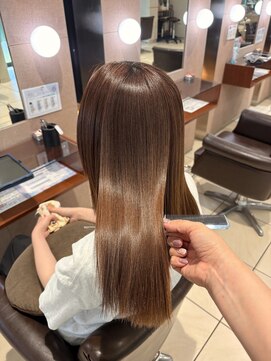 ヘアーウィーヴ 佐倉店(hair Weve) ミルクティーブロンド/ダークブルー/デジタルパーマ/佐倉
