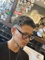 エルエー バーバーショップ 草津店(L.A BARBERSHOP) ツイスパオールバックパーマ