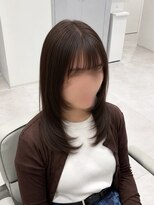 ヴィヒタ 川越 本川越(VIHTA.)&nbsp;小顔ミディアムレイヤーカット透明感ブラウンカラー川越本川越